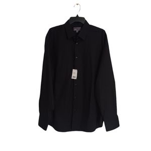 Vince Black Cotton Button Down Shirt